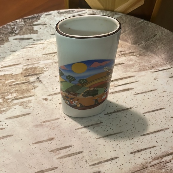 Antique German Porcelain Reutter Porzellan Hand Painted Small Vase - Picture 3 of 6